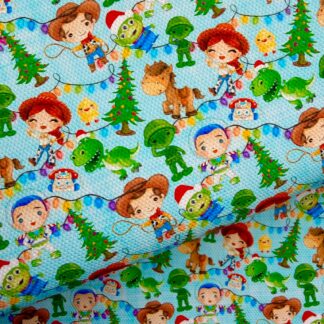 Pixar Christmas 001 Canvas Fabric Sheet