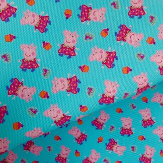Pink Piggie 014 Canvas Fabric Sheet