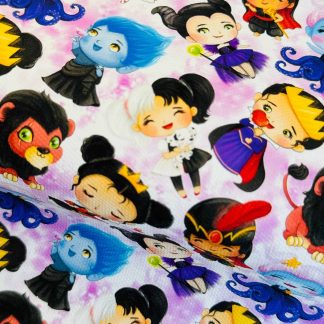 Disney Villains 001 Canvas Fabric Sheet A4 280gsm