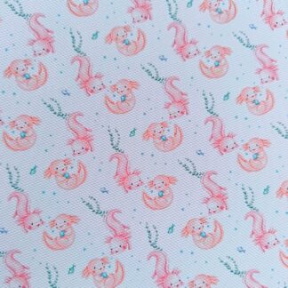 Axolotl 003 Canvas Fabric Sheet