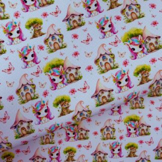 Unicorn 019 Canvas Fabric Sheet