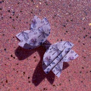 Lilac Dragonfly Handmade Hair Bow