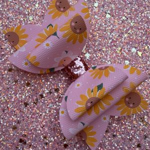 Sunflower Handmade Hair Bow Single Bow