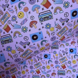 Old School Canvas Fabric Sheet A4 280gsm