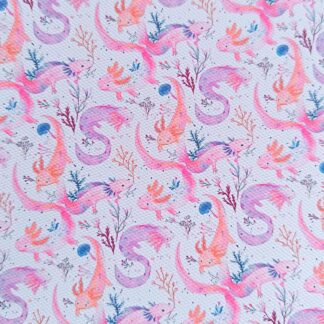 Axolotl 001 Canvas Fabric Sheet