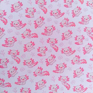 Axolotl 002 Canvas Fabric Sheet