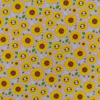 Sunflower 001 Canvas Fabric Sheet
