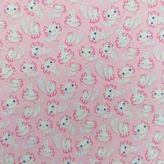 Axolotl 004 Canvas Fabric Sheet