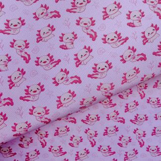 Axolotl 002 Canvas Fabric Sheet