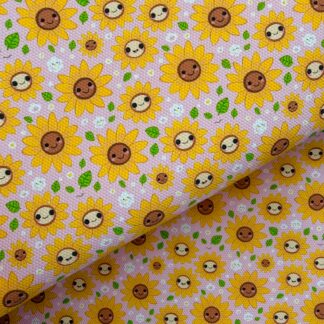 Sunflower 001 Canvas Fabric Sheet