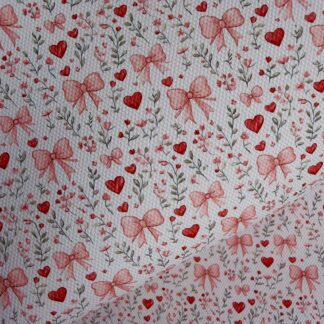 Floral Bows 004 Canvas Fabric Sheet