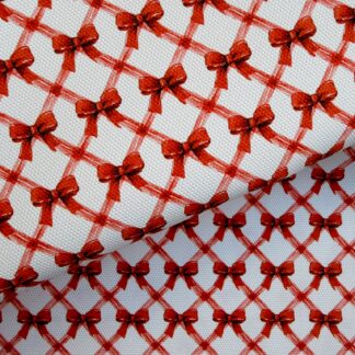 Christmas Bows 003 Canvas Fabric Sheet