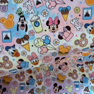Magical Kingdom Canvas Fabric Sheet A4 280gsm