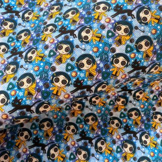 Button Eyes 001 Canvas Fabric Sheet A4 280gsm