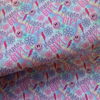 Mamas Girl 002 Canvas Fabric Sheet