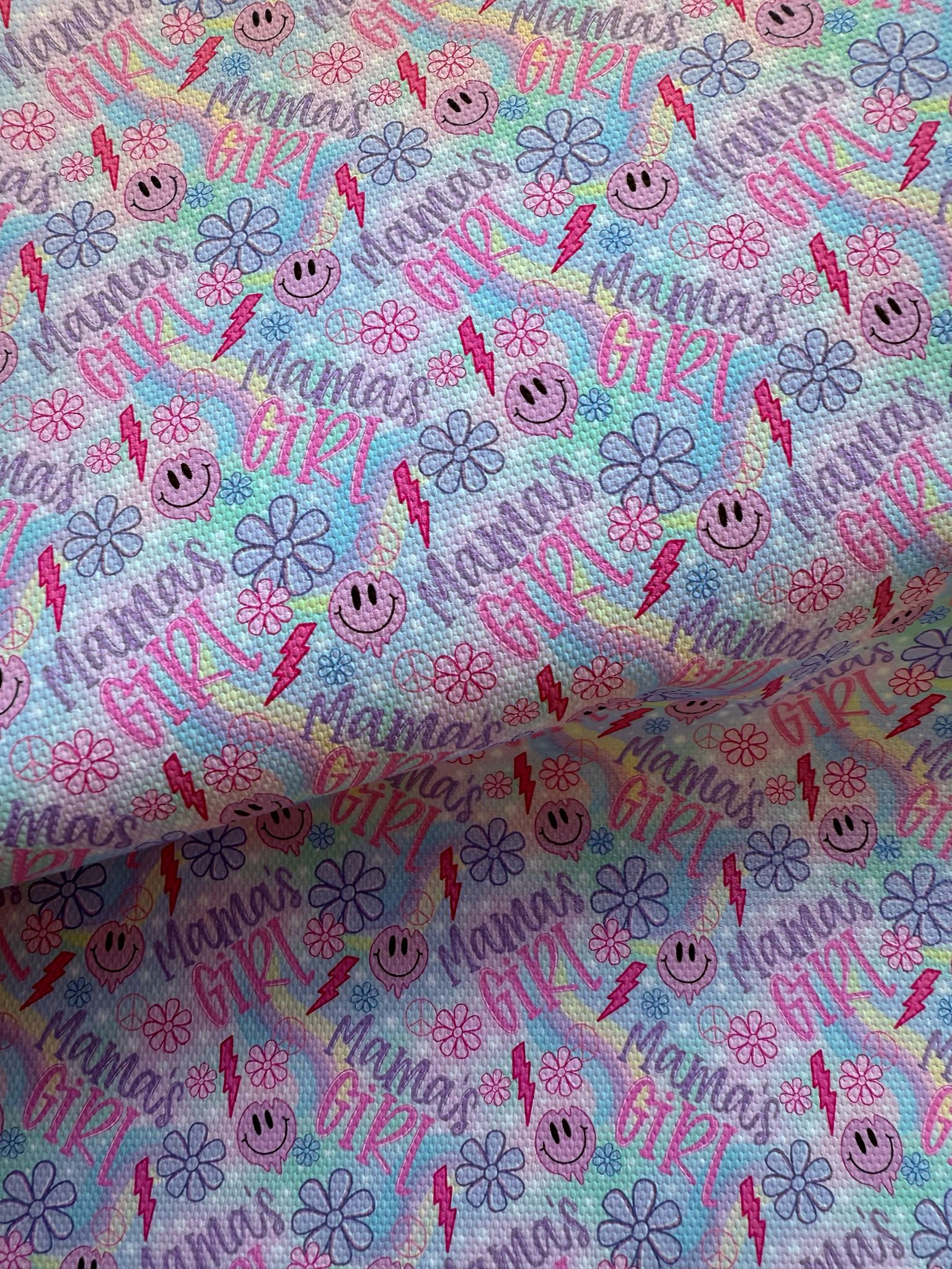 Mama's Girl Canvas Fabric Sheet A4 280gsm
