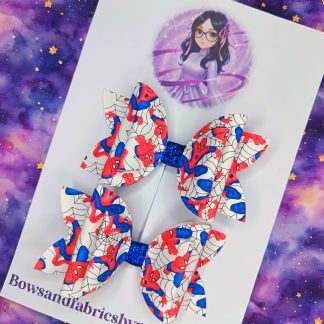 Heroes Hair Bows Matching Set