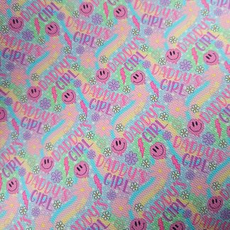 Daddys Girl 002 Canvas Fabric Sheet