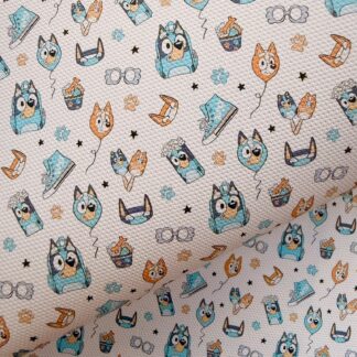Blue Dog 056 Canvas Fabric Sheet