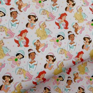 Princess Christmas 001 Canvas Fabric Sheet