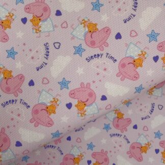 Pink Piggie 051 Canvas Fabric Sheet