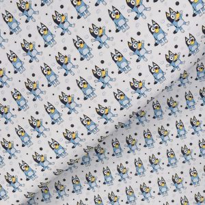 Blue Dog Canvas Fabric Sheet A4 280gsm