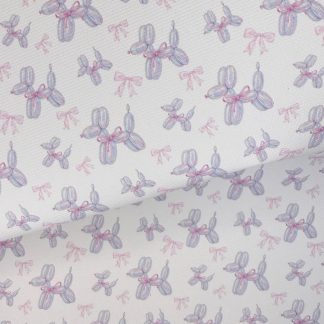 Balloon Dog Canvas Fabric Sheet A4 280gsm