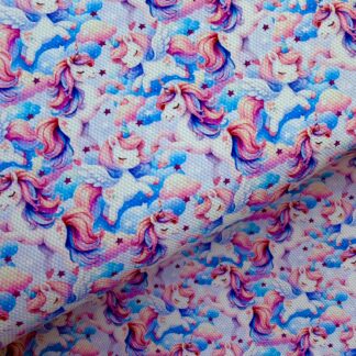 Unicorn 001 Canvas Fabric Sheet