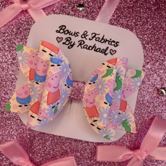 Pink Piggie 008 Hair Bow