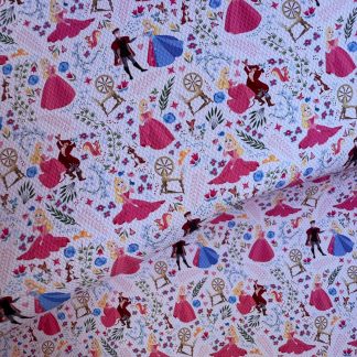 Disney Princess Aurora Canvas Fabric Sheet A4 280gsm