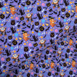Halloween 099 Canvas Fabric Sheet A4 280gsm