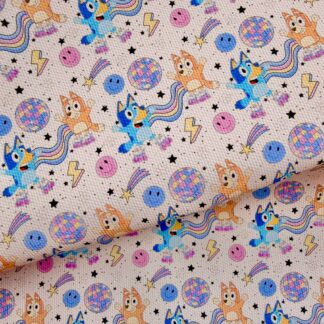 Blue Dog 002 Canvas Fabric Sheet