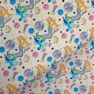 Blue Dog 002 Canvas Fabric Sheet