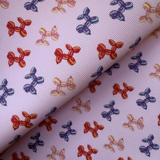 Balloon Dog Canvas Fabric Sheet A4 280gsm