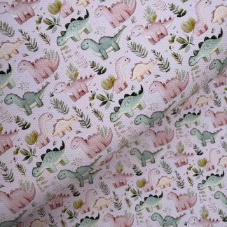 Dino 005 Canvas Fabric Sheet A4 280gsm