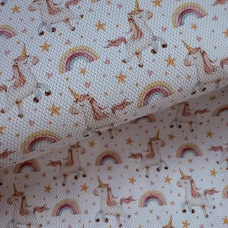 Unicorn 013 Canvas Fabric Sheet A4 280gsm