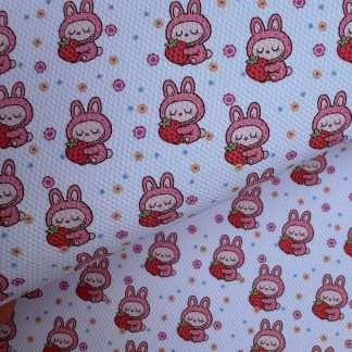 Bubu Strawberry Canvas Fabric Sheet A4 280gsm
