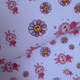 Bubu Happy Flower Canvas Fabric Sheet A4 280gsm