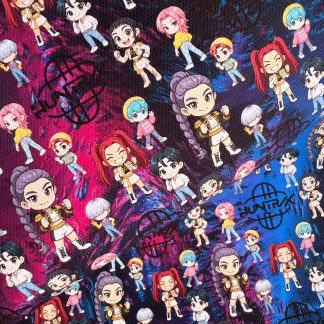 K Pop 014 Canvas Fabric Sheet A4 280gsm