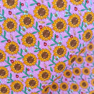 Flowers 014 Canvas Fabric Sheet A4