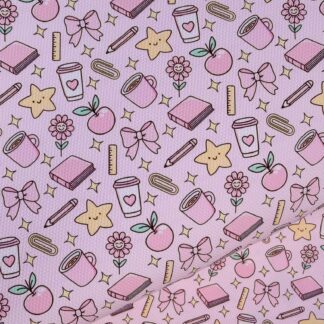 School 001 Canvas Fabric Sheet