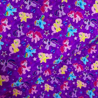 Pony Friends 002 Canvas Fabric Sheet