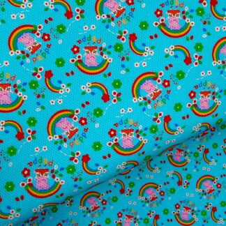 Pink Piggie 011 Canvas Fabric Sheet