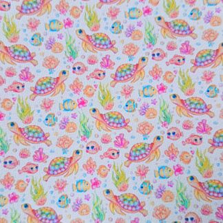 Ocean Friends 001 Canvas Fabric Sheet