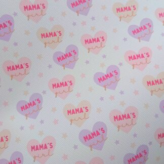 Mamas Girl 001 Canvas Fabric Sheet