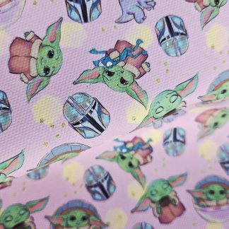 Baby Yoda Canvas Fabric Sheet A4 280gsm
