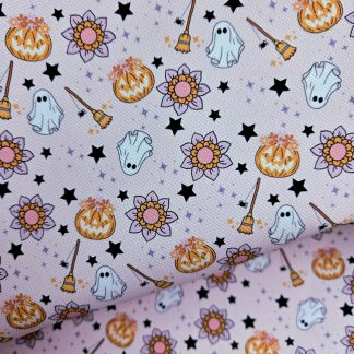 Halloween 005 Canvas Fabric Sheet A4 280gsm