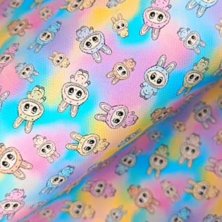 Fuzzy Monsters 022 Canvas Fabric Sheet