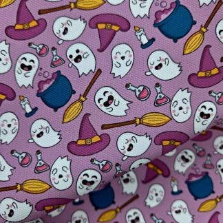 Halloween 017 Canvas Fabric Sheet A4 280gsm
