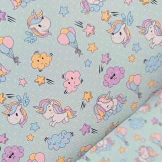 Unicorn 009 Canvas Fabric Sheet
